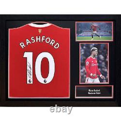 Official Manchester United FC Rashford Signed Shirt (Framed)