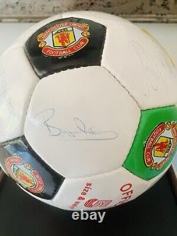 Official Manchester United Signed Football 1991/92 Season with Certificate & Doc