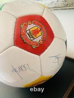 Official Manchester United Signed Football 1991/92 Season with Certificate & Doc