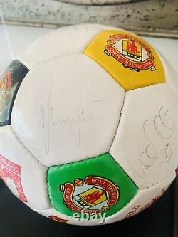 Official Manchester United Signed Football 1991/92 Season with Certificate & Doc