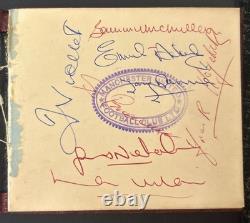 Official Stamped Signed X16 Manchester United Autograph Book Page Bobby Charlton