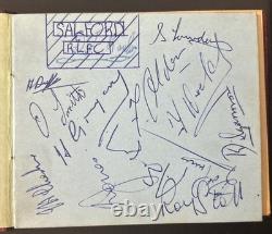 Official Stamped Signed X16 Manchester United Autograph Book Page Bobby Charlton
