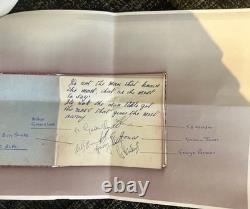 Official Stamped Signed X16 Manchester United Autograph Book Page Bobby Charlton