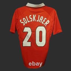 Ole Gunnar Solskjær Manchester United Signed 1999 CL Final Shirt COA