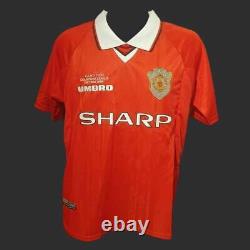 Ole Gunnar Solskjær Manchester United Signed 1999 CL Final Shirt COA