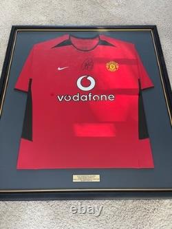 Ole Gunnar Solskjær Signed & Framed Manchester United 2002/03 Shirt