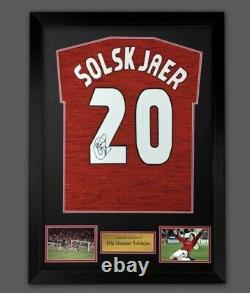 Ole Gunnar Solskjær Signed Manchester United Football Shirt £225