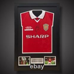 Ole Gunnar Solskjaer Hand Signed Manchester United Football Shirt Framed £299