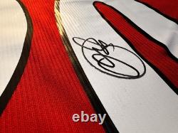 Ole Gunnar Solskjaer Manchester United 1996 Number 20 Home Shirt Signed COA