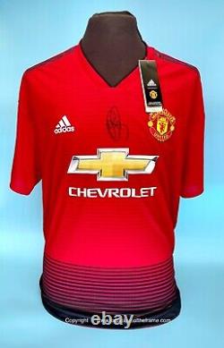 Ole Gunnar Solskjaer Signed Football Soccer Manchester United Shirt Jersey & COA