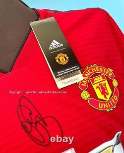 Ole Gunnar Solskjaer Signed Football Soccer Manchester United Shirt Jersey & COA