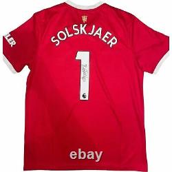 Ole Gunnar Solskjaer Signed Manchester United 2021/22 Home Shirt