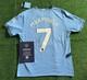 Omar Marmoush Personally Hand Signed 2025/26 Manchester Cuty Shirt with CLUB COA
