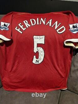 Origial Manchester United 2006/07 Shirt Signed By Rio Ferdinand