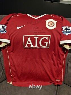 Origial Manchester United 2006/07 Shirt Signed By Rio Ferdinand