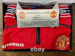 Original MANCHESTER UNITED Football club 1999 Treble Championship signed shirt
