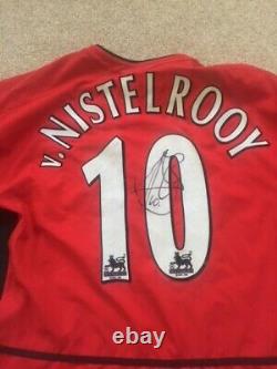 Original worn v. Nistelrooy signed football shirt