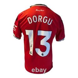 Patrick Dorgu Signed Manchester United Home 25/26 Shirt With Photo Proof And Coa