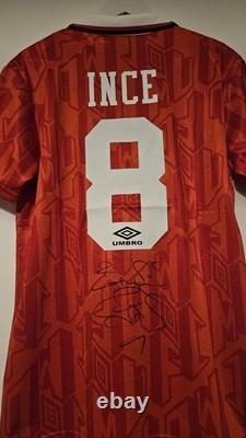 Paul Ince Hand Signed Manchester United Shirt