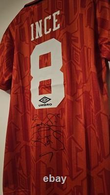 Paul Ince Hand Signed Manchester United Shirt