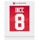 Paul Ince Signed Manchester United Shirt 1996, Number 8 Gift Box
