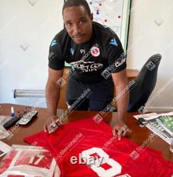 Paul Ince Signed Manchester United Shirt 1996, Number 8 Gift Box