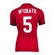 Paul McGrath Signed Manchester United Shirt Number 5 Autograph Jersey