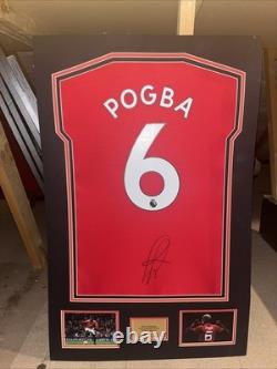 Paul Pogba #6 Signed Manchester United Framed Shirt Display With COA