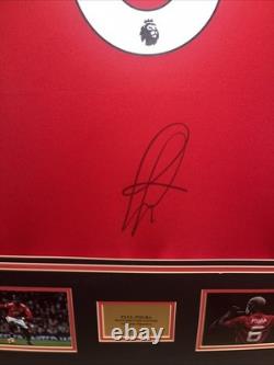 Paul Pogba #6 Signed Manchester United Framed Shirt Display With COA