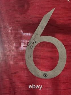 Paul Pogba Manchester United Signed Match Shirt Large