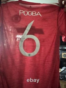 Paul Pogba Manchester United Signed Match Shirt Large