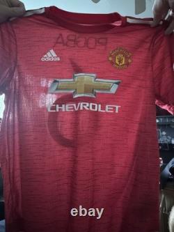 Paul Pogba Manchester United Signed Match Shirt Large
