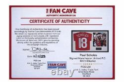 Paul Scholes Hand Signed Manchester United Shirt 06/07 Framed Display COA