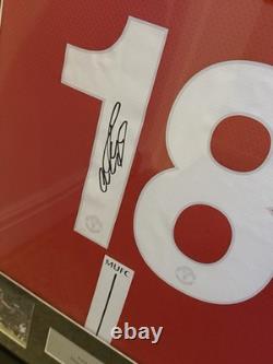 Paul Scholes Manchester United Framed Football Jersey Shirt & Signature No COA