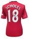 Paul Scholes Manchester United Signed Football Shirt Comes With Proof & Coa