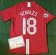 Paul Scholes Signed 08 Manchester United UCL Shirt with EXACT VIDEO PROOF & COA