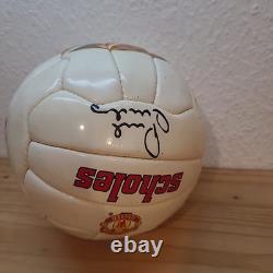 Paul Scholes Signed Football Manchester United 1999 England Umbro Sharp Sponser