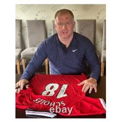 Paul Scholes Signed Manchester United 1999 League Football Shirt