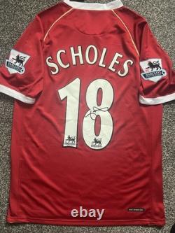 Paul Scholes Signed Manchester United 2006/07 Home Shirt