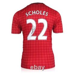 Paul Scholes Signed Manchester United 2012-13 Football Shirt