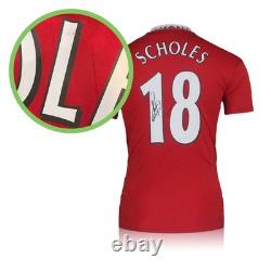 Paul Scholes Signed Manchester United 2022-23 Football Shirt. Damaged A