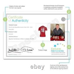Paul Scholes Signed Manchester United 2022-23 Football Shirt. Superior Frame