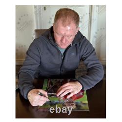 Paul Scholes Signed Manchester United Football Photo UCL Winner. Deluxe Frame