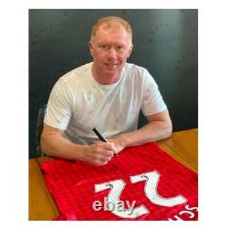 Paul Scholes Signed Manchester United Football Shirt. 2012-13