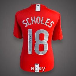 Paul Scholes Signed Manchester United Shirt From Private signing COA £150