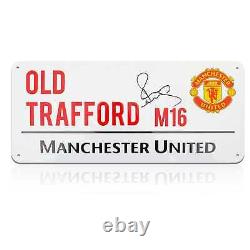 Paul Scholes Signed Manchester United Street Sign