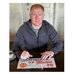 Paul Scholes Signed Manchester United Street Sign