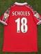 Paul Scholes Signed Manchester United Treble 99 Shirt With Exact Proof And Coa