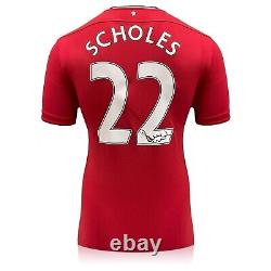 Paul Scholes Signed Original Manchester United 2011-12 Football Shirt