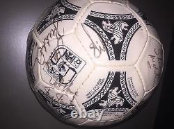 Peter Beardsley Hat Trick Signed Match Ball Liverpool Manchester United 1990-91